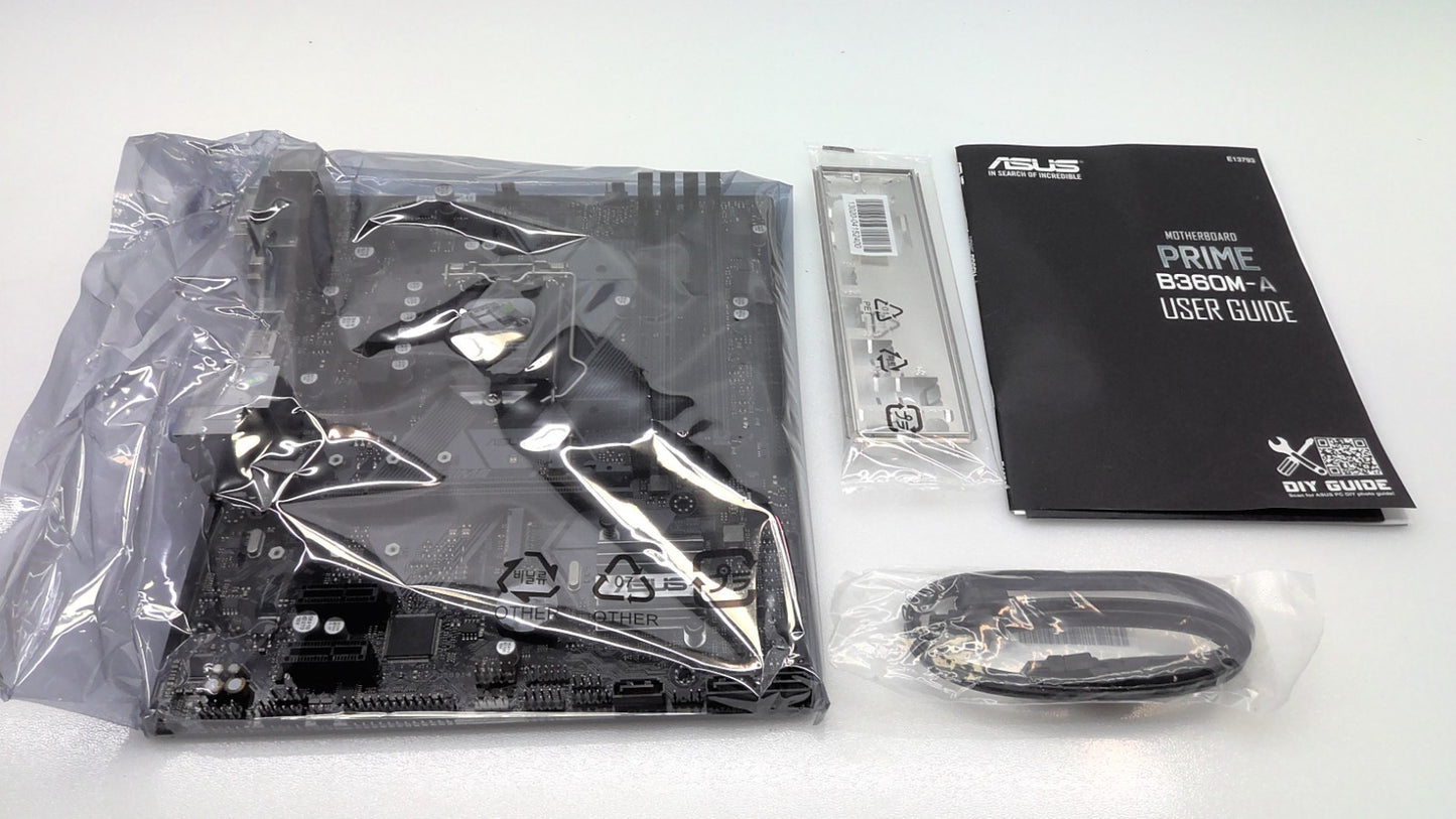 NEW Asus Prime B360M-A LGA1151 8th /9th Gen Intel B360 Motherboard Original I/O