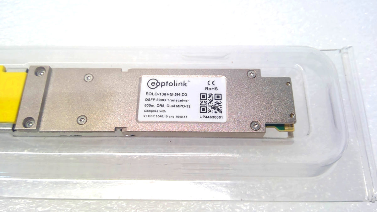 NEW Eoptolink EOLO-138HG-5H-D3 800G 2xDR4 OSFP 500m 2xMPO-12 1310nm Transceiver