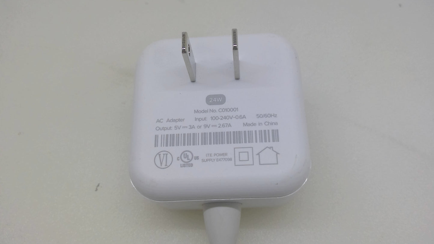 LOT OF 2 Eero 24W USB-C Wall Charger Power Adapter C010001 5V 3A 9V 2.67A