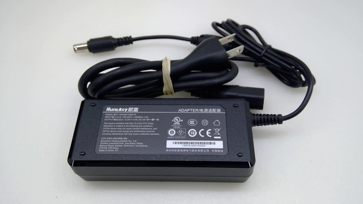 Huntkey HKA06012050-7F 12V 5A 60W 8.0x5.5mm Adapter for AOC Lenovo