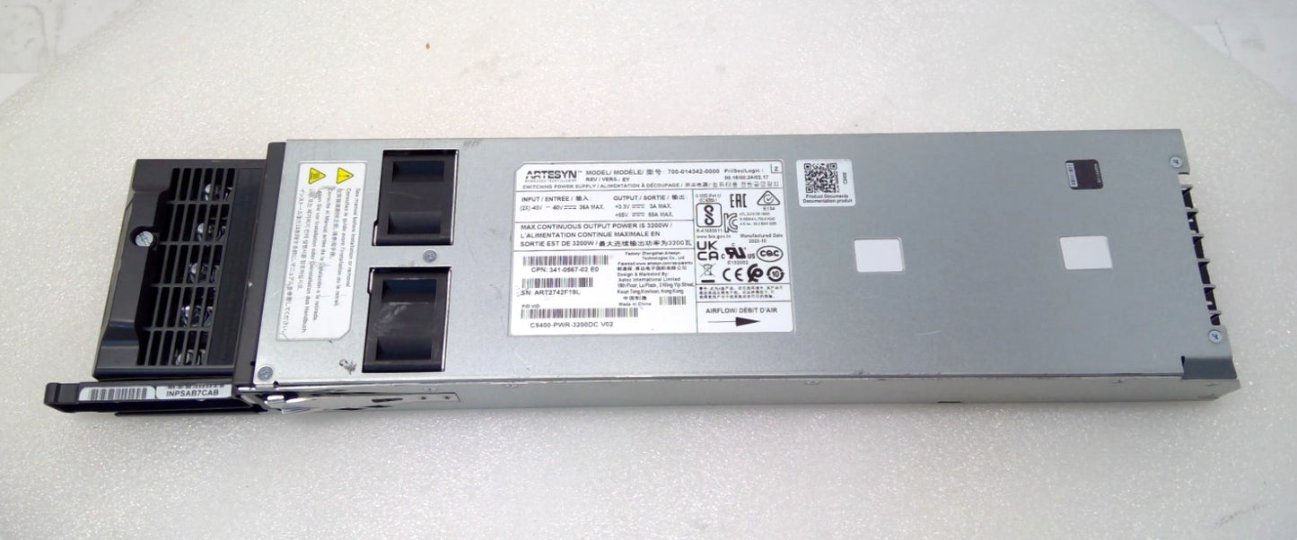 Cisco C9400-PWR-3200DC Catalyst 9400 Series 3200W DC Power Supply