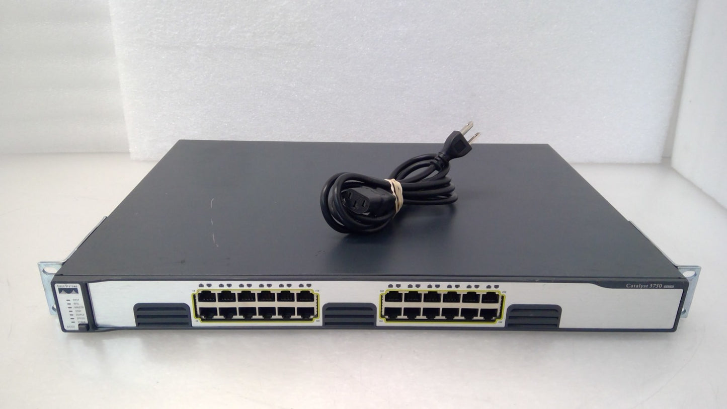 Cisco Catalyst WS-C3750G-24T-S 24 Port Managed Gigabit Ethernet Switch
