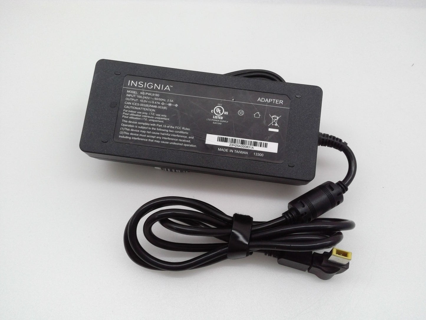OEM Insignia 180W NS-PWL9180 AC Adapter 19V 9.47A Slim Square Tip (center pin )