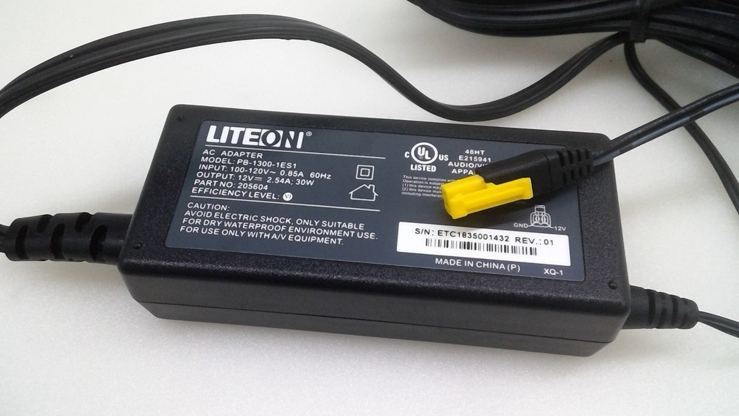 Genuine Lite-On AC Adapter Power Supply PB-1300-1ES1  12V  2.54A  2-Pin