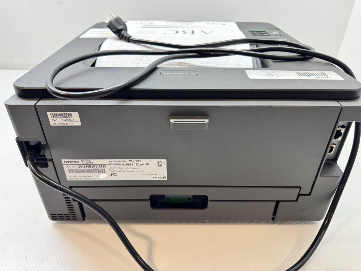 Brother HL-L2370DW Monochrome Compact Wireless Laser Printer non-Genuine *READ*