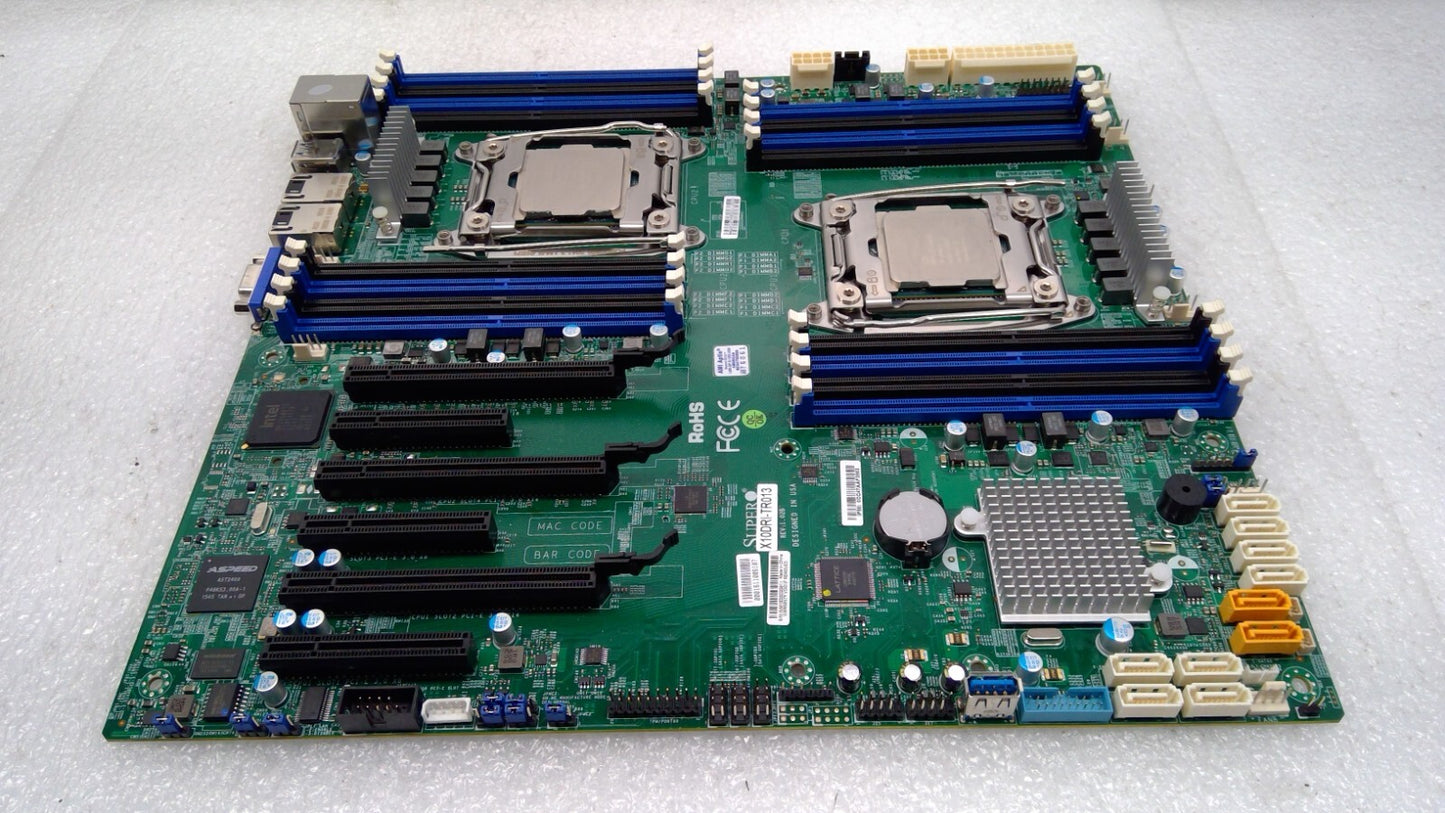 SuperMicro X10DRi-TR013 INTEL Motherboard+Heatsink 2CPU E5-2680v4@2.4GHz x2