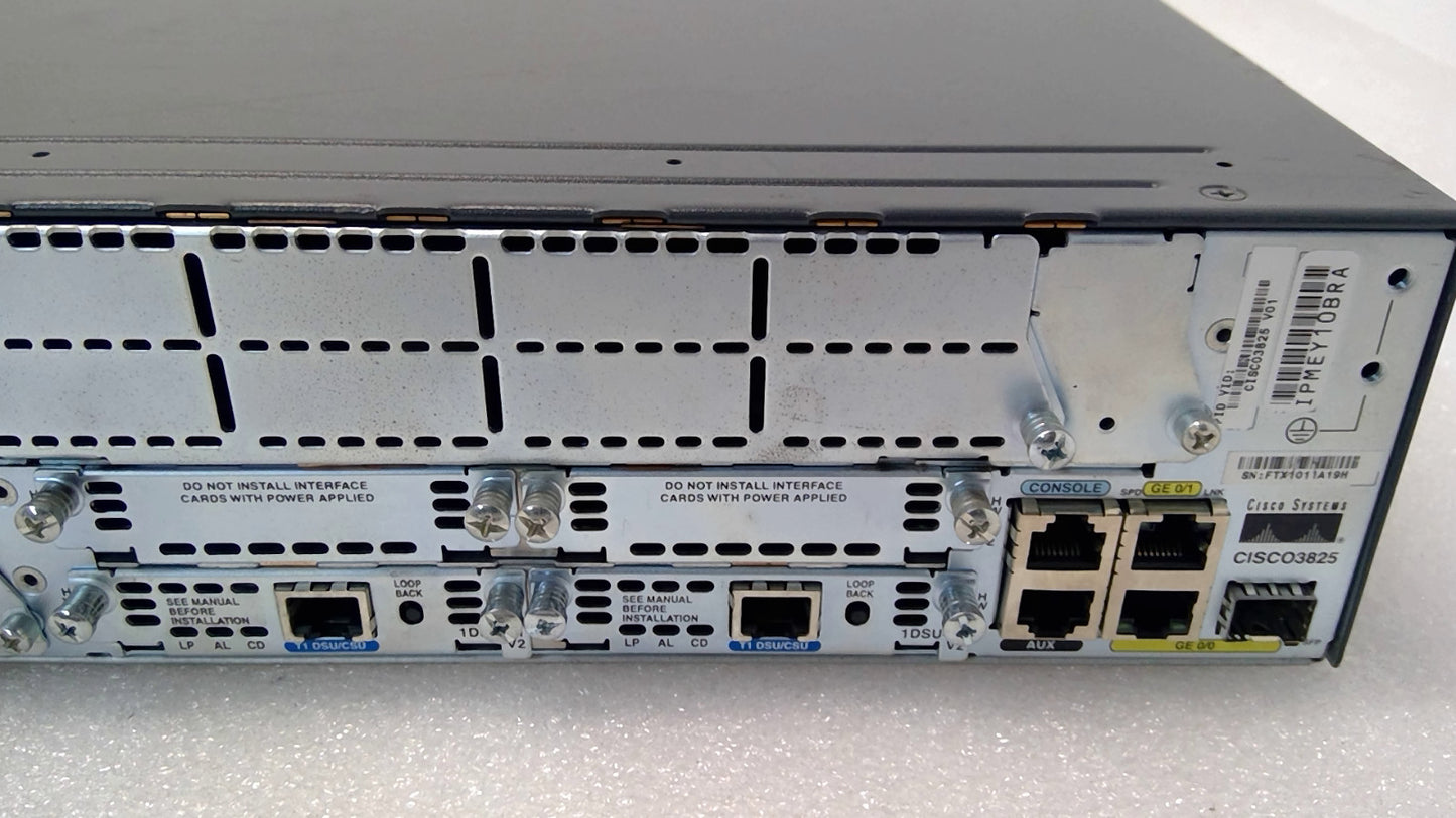 CISCO 3825 GIGABIT VOICE SECURITY ROUTER ios-15.1 CME-8.5 CISCO3825 3825 *READ*