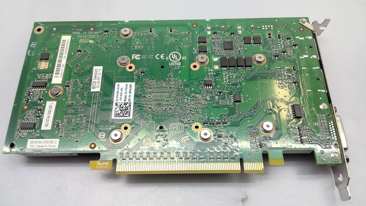 Nvidia Quadro FX1800 Dell P418M GGDR3 DVI DisplayPort PCIe 2.0x 16 Graphics Card