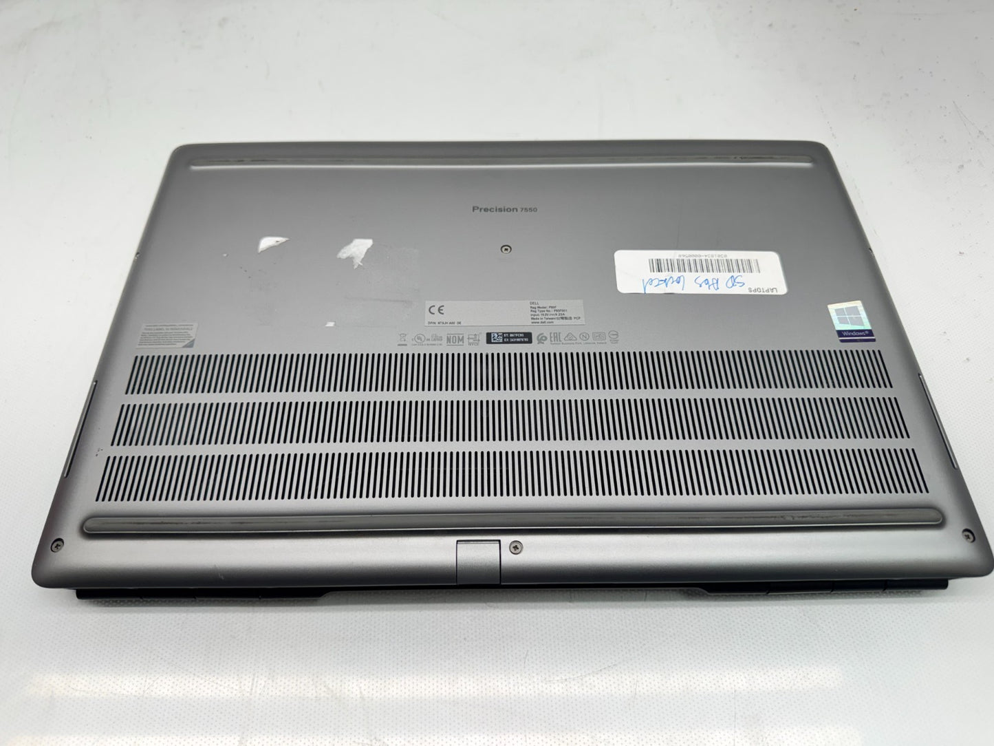 Dell Precision 7550 15.6" Intel i7-10850H@2.7GHz 16GB 256G T2000 Nocamera *READ*
