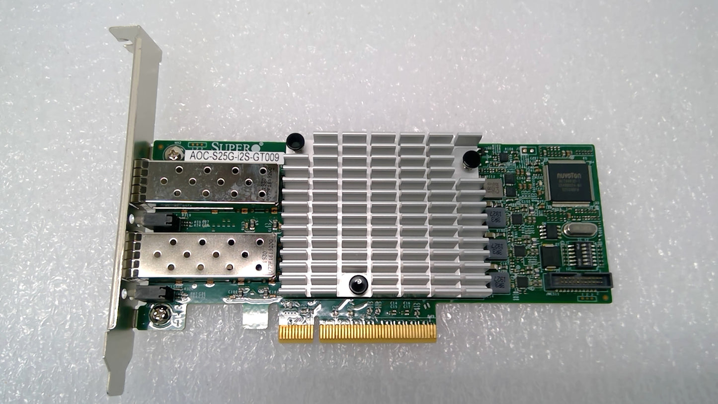 Supermicro AOC-S25G-i2S-GT009 25GbE Dual-Port SFP28 PCIe Net Card XXV710 *READ*