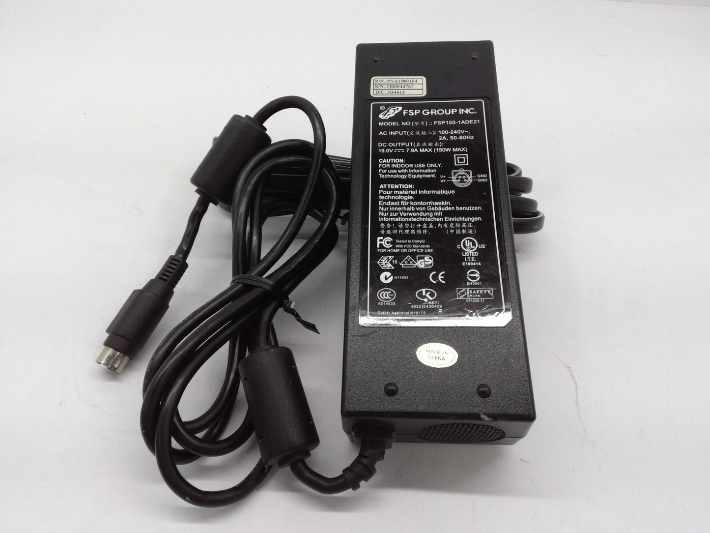 Genuine FSP Group INC FSP150-1ADE21 19V 7.9A 150w 4 PIN AC Adapter