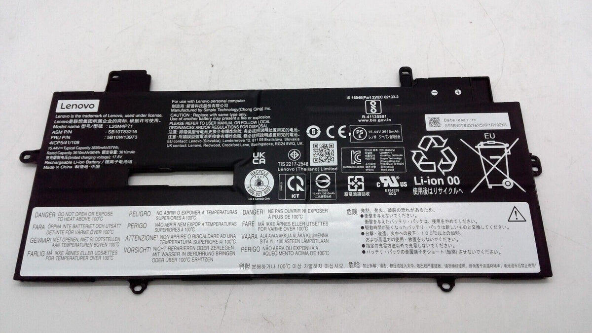 Genuine L20C4P71 L20D4P71 L20M4P71 Battery For ThinkPad X1 Carbon Gen 9 2021