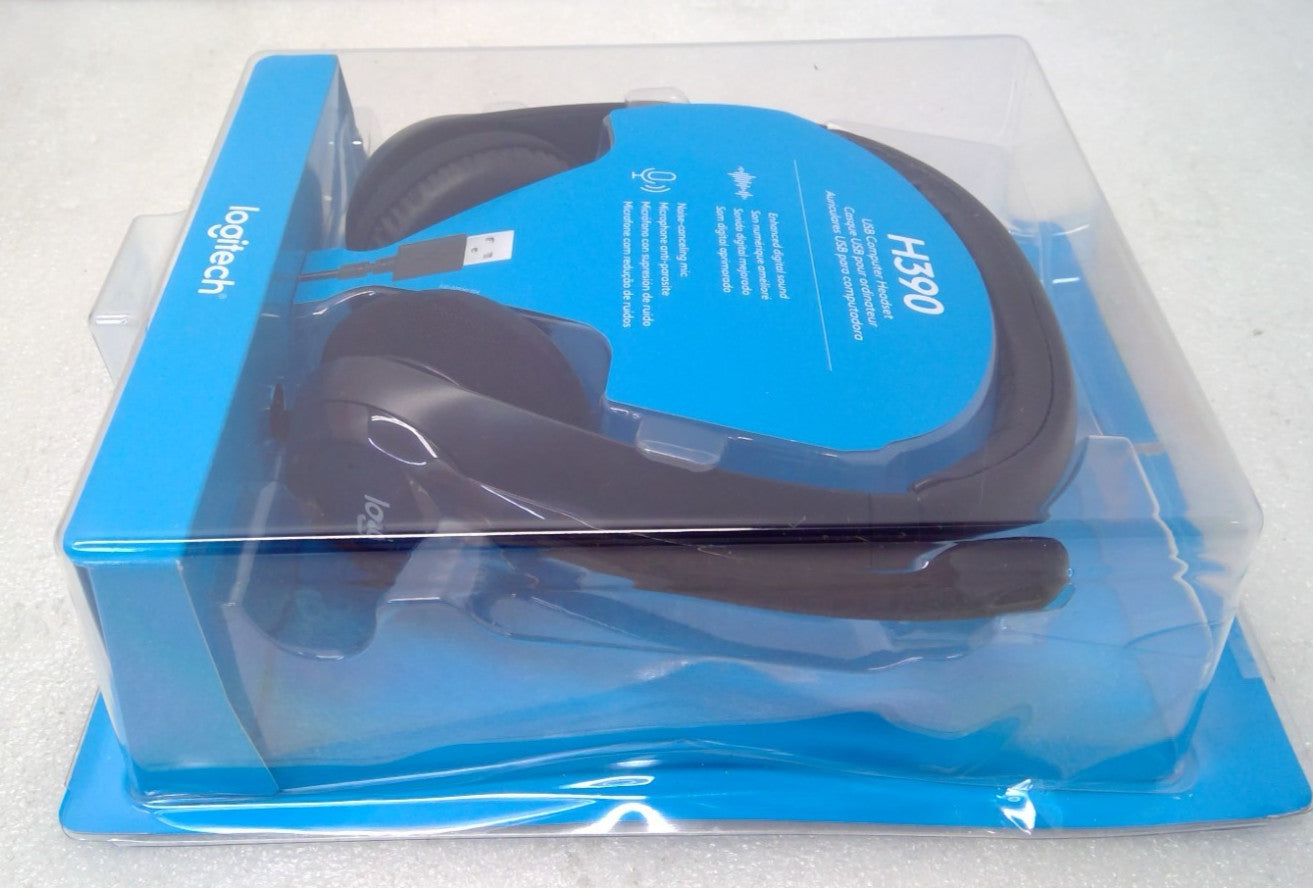 Logitech H390 Black Over the Ear USB Headset
