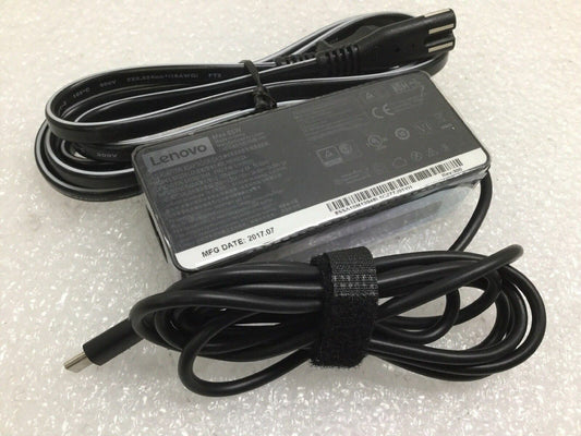 Genuine Lenovo 65W USB-C ADLX65YLC2A Power Charger Adapter 01FR025 SA10M13948