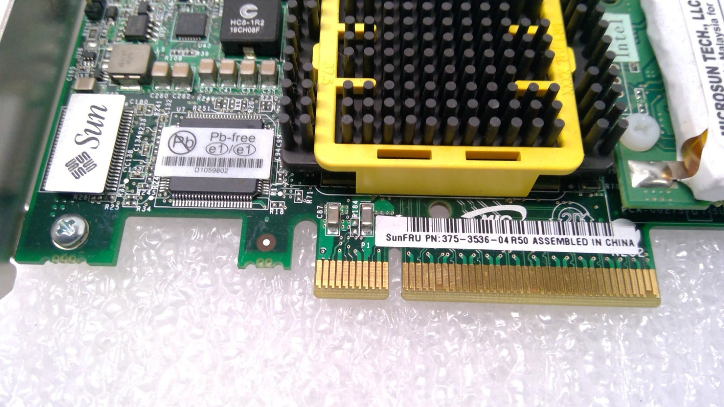 SUN CONTROLLER 375-3536-04 R50 256MB 8PORT SAS RAID PCIE BAT-00014-01 LOW PROFIL