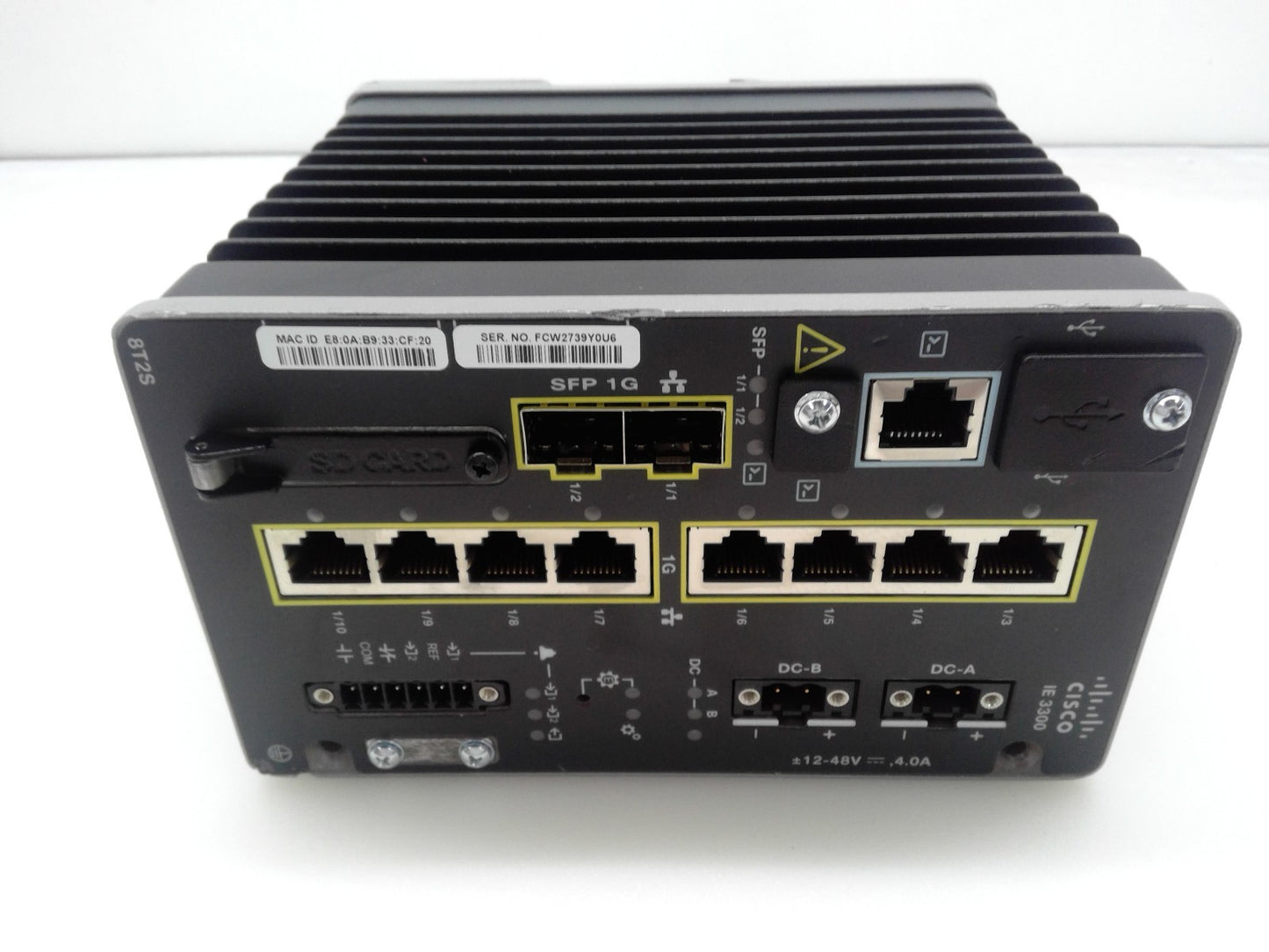 Cisco IE-3300-8T2S-E Cisco Catalyst IE3300 Rugged Series Switch*Read*