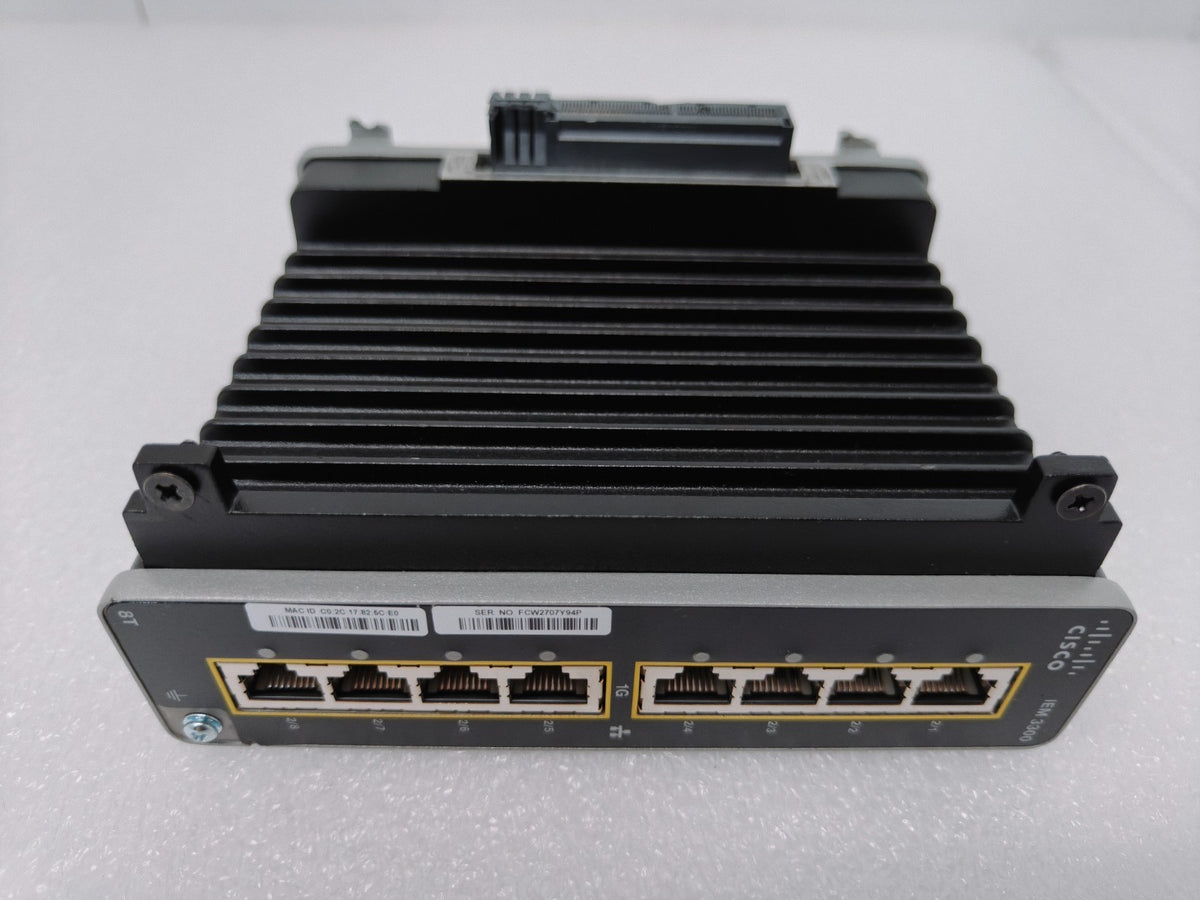 Cisco Catalyst IE3300 Rugged 8Port GE Copper Expansion Switch IEM-3300-8T *READ*