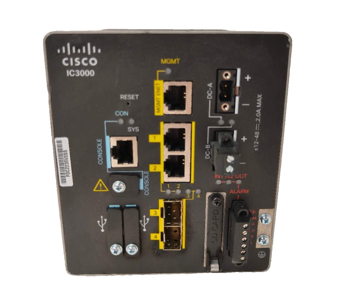 Cisco IC3000-2C2F-K9 Industrial Compute Appliance Gateway 2xRJ45 2xSFP