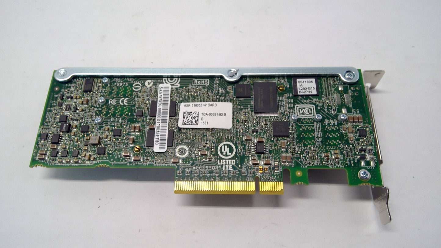 Adaptec ASR-81605Z V2 16 Port PCIe 12Gb/s SAS Raid Controller Card - No Battery