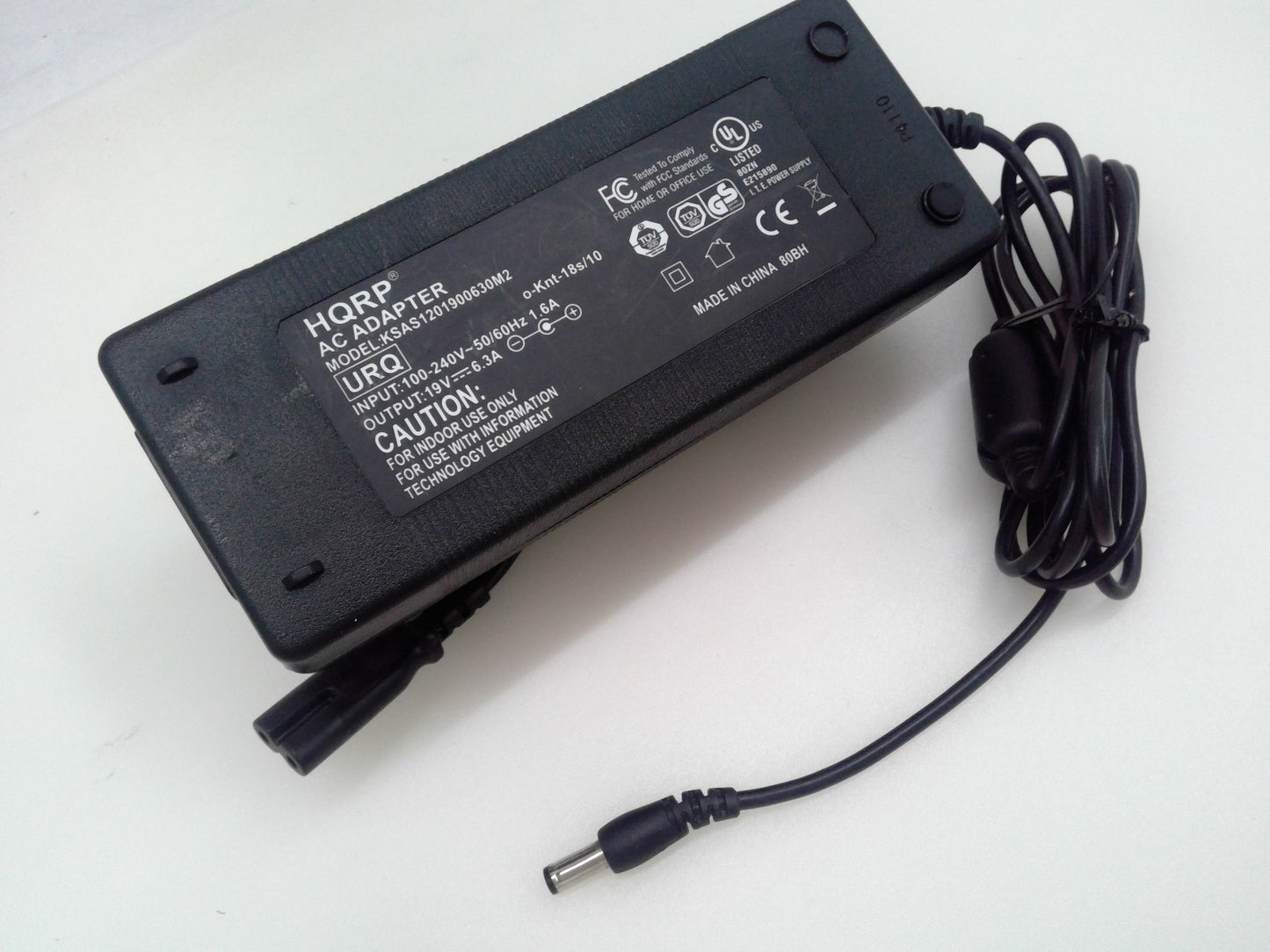 HQRP KSAS1201900630M2 AC Adapter Replacement for HP Laptops 19V 6.3A  5.5*2.5mm