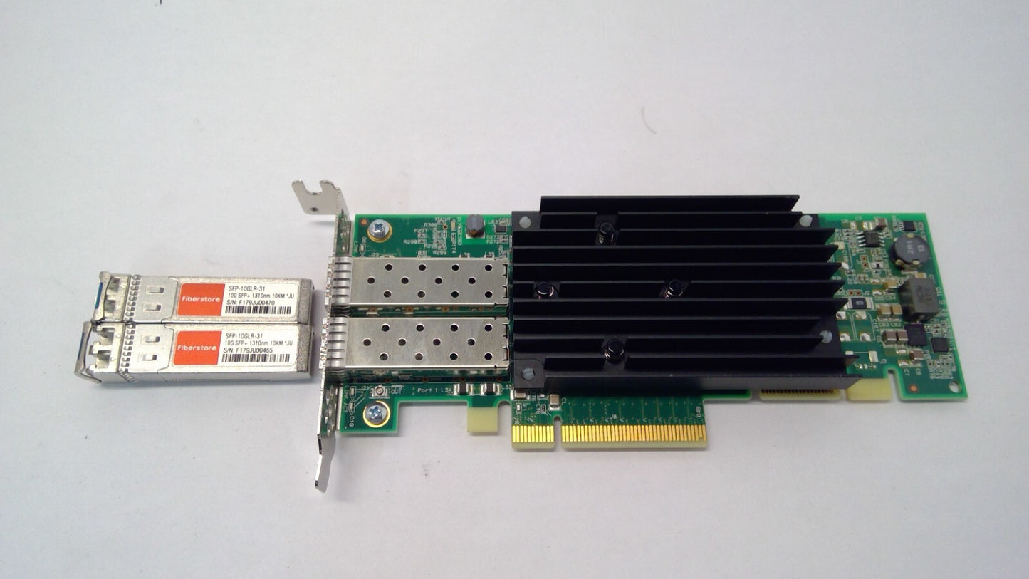 SolarFlare SF10-050020 (SR203) Dual Port 10GbE PCI-E NIC - Half Height w/2 SFP