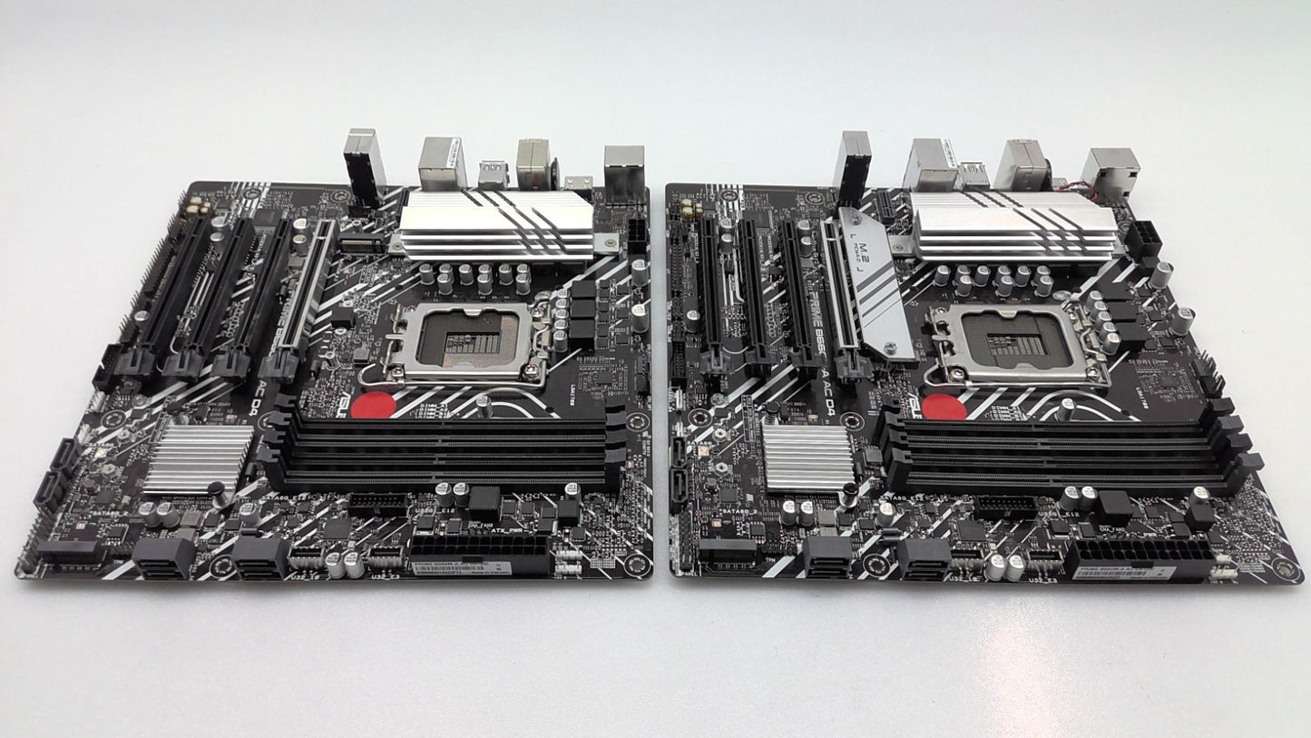 Lot of 2 *For Parts* ASUS PRIME B660M-A AC D4 LGA- 1700 Motherboard No WIFI