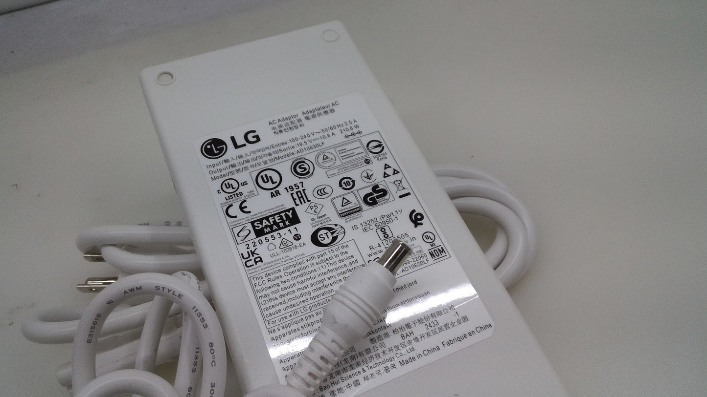 Genuine LG UltraGear Curved Gaming Monitor 210W 19.5V AD10630LF AC Adapter White