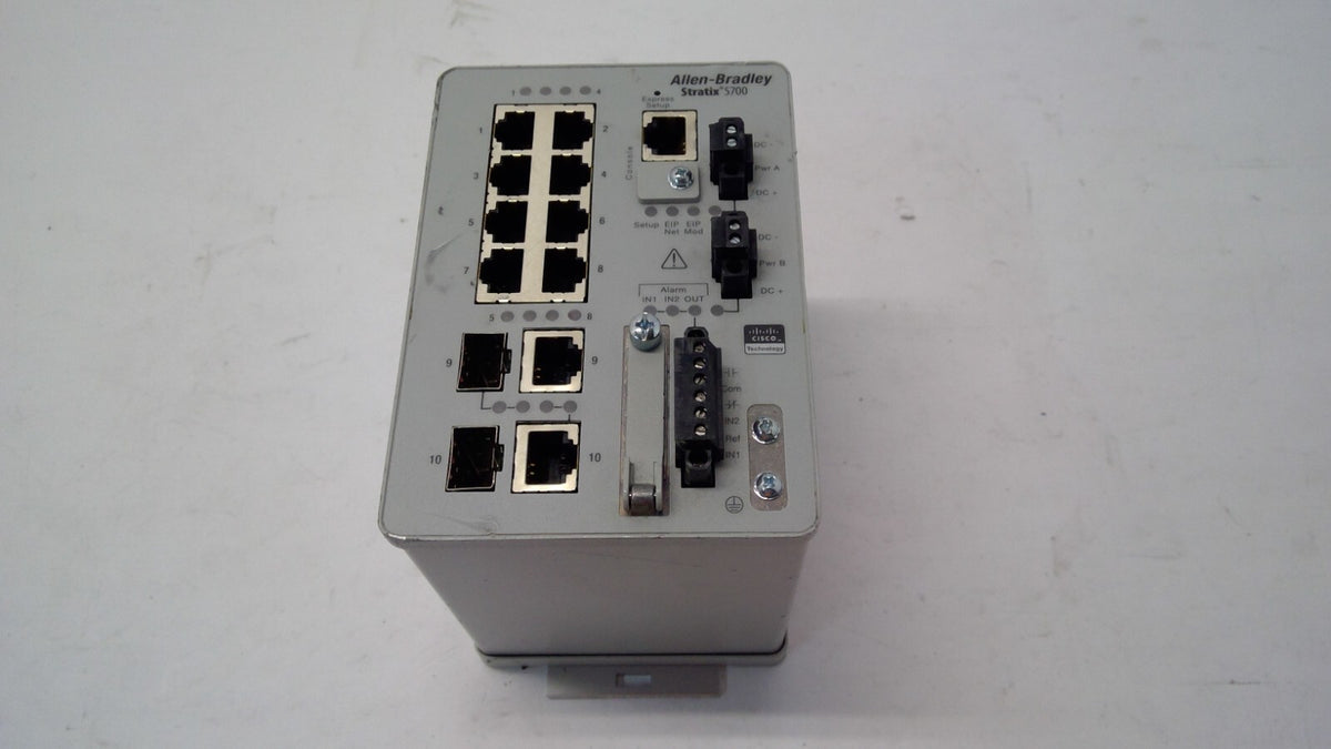 Allen-Bradley 1783-BMS10CL Ser A STRATIX 5700 10-PORT Lite MANAGED SWITCH