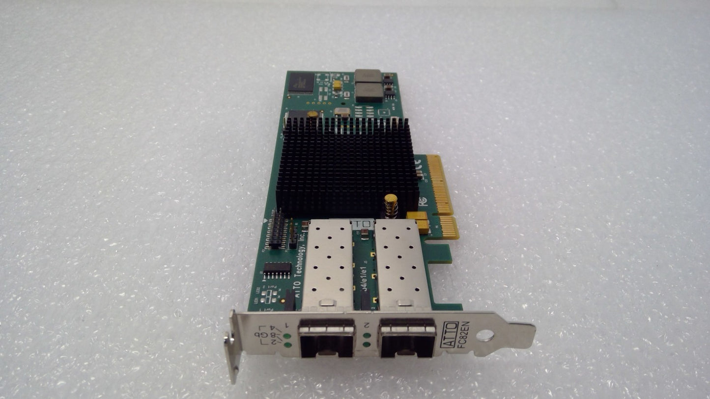 ATTO B4/e1/e1 FC82EN NIC Fiber Fibre Channel PCI-e Card LOW profile