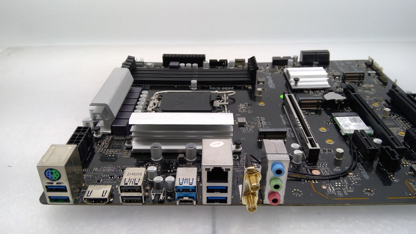 ASRock Z690-C/ac DDR4 Intel LGA1700 Intel PCLE5 ATX PC Motherboard #*Read*