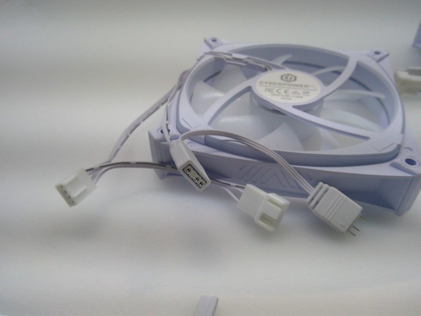 Lot of 3 CYBERPOWER PC  Hydraulic Bearing Case Cooling FANS White