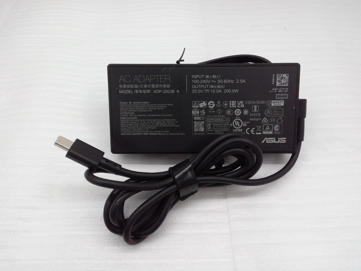 ASUS 20V 10A 200W ADP-200JB K for ROG Zephyrus G16 GA605 GA605WI USB Tip Adapter