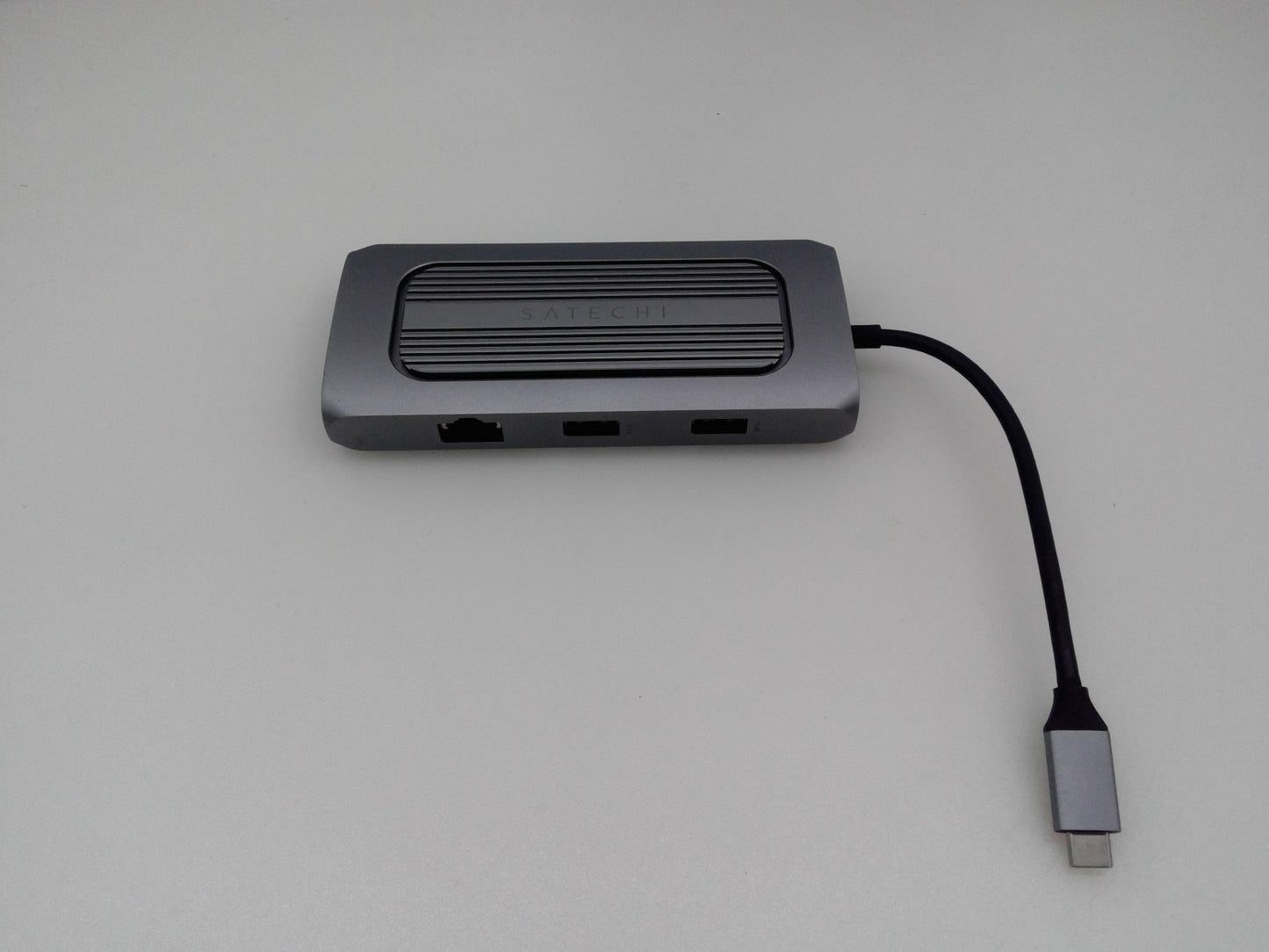 Satechi 4K Ethernet Type-C Adapter Multi-Port Aluminum Hub Adapter (Space Gray)