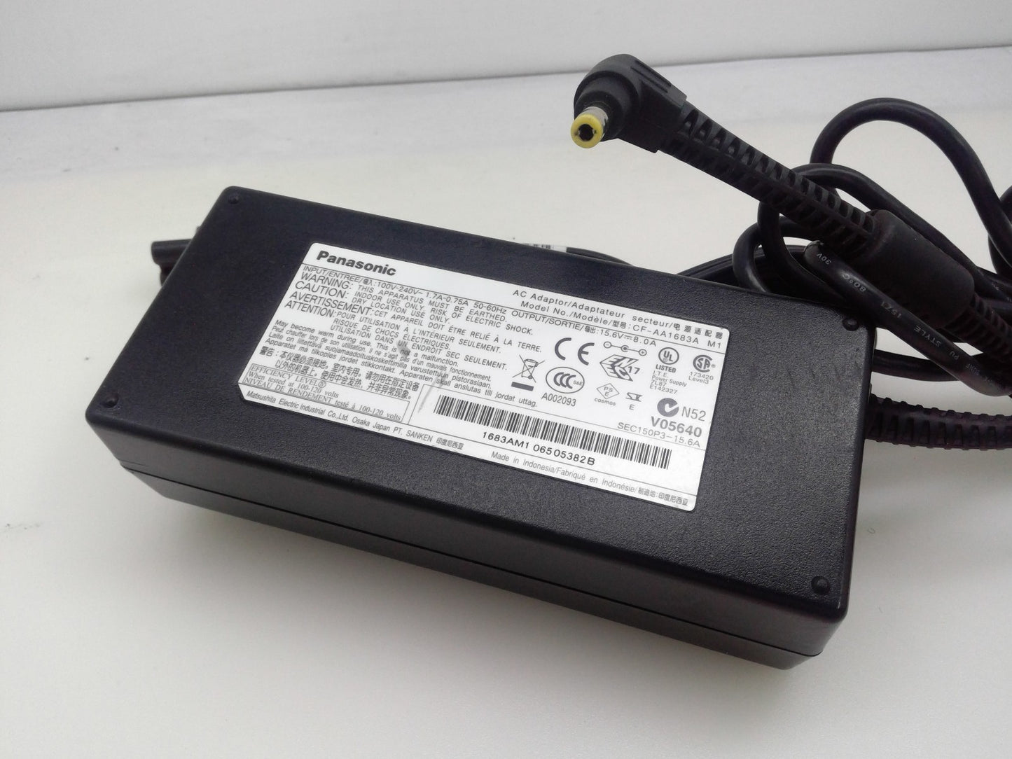 Genuine Panasonic AC Adapter CF-AA1683A M1 CF-AA5803A M2 15.6V 8A 125W Toughbook