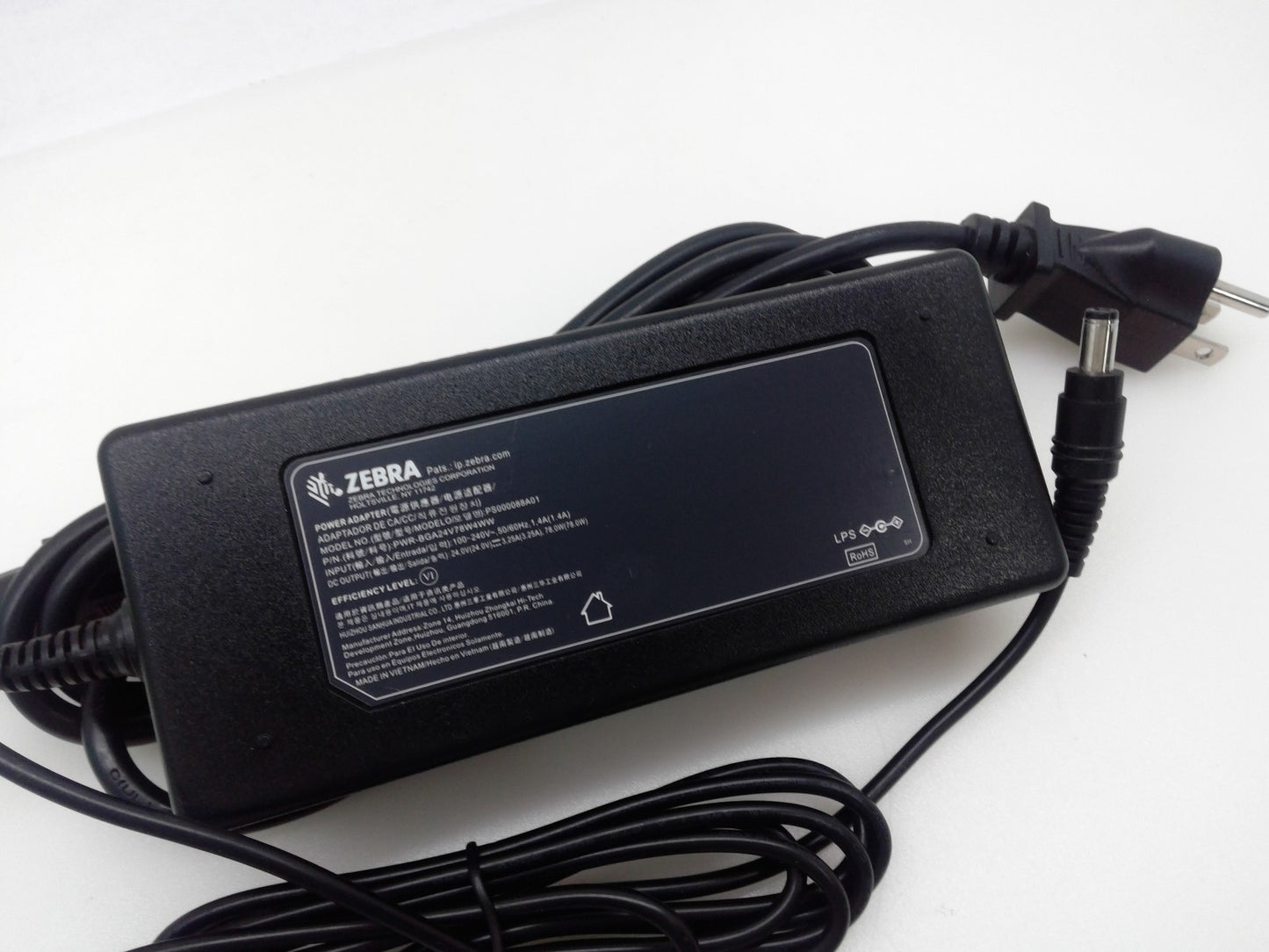 Genuine Zebra 24V 3.25A 78W Power Adapter PWR-BGA24V78W4WW PS000088A01