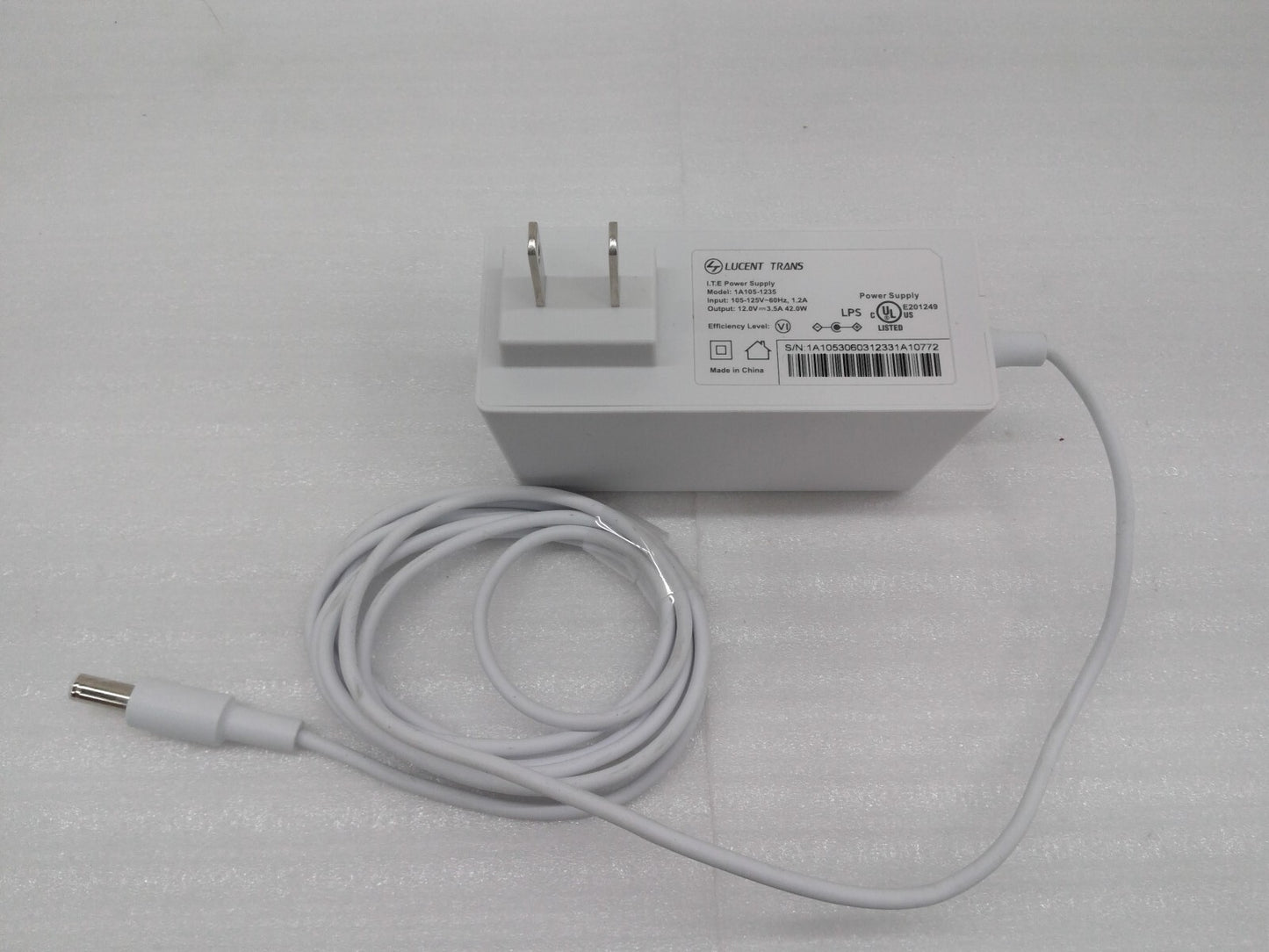Universal Verizon 12V 3.5A 42-Watt AC/DC Adapter Power Supply 1A105-1235 White