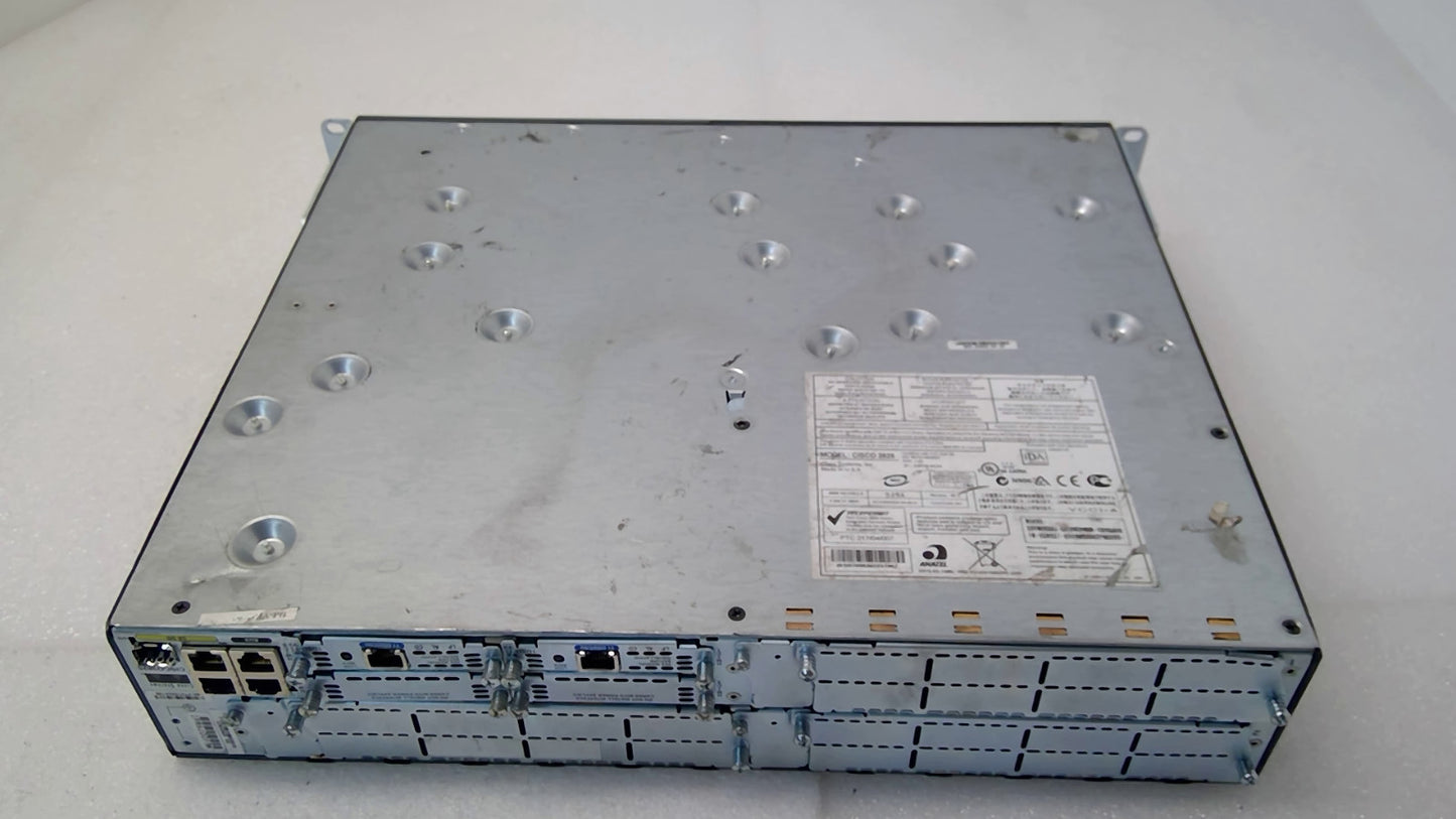 Cisco 3825 Integrated Services Router CISCO3825 W/2X1DSU-T1 V2 MODULES TESTED