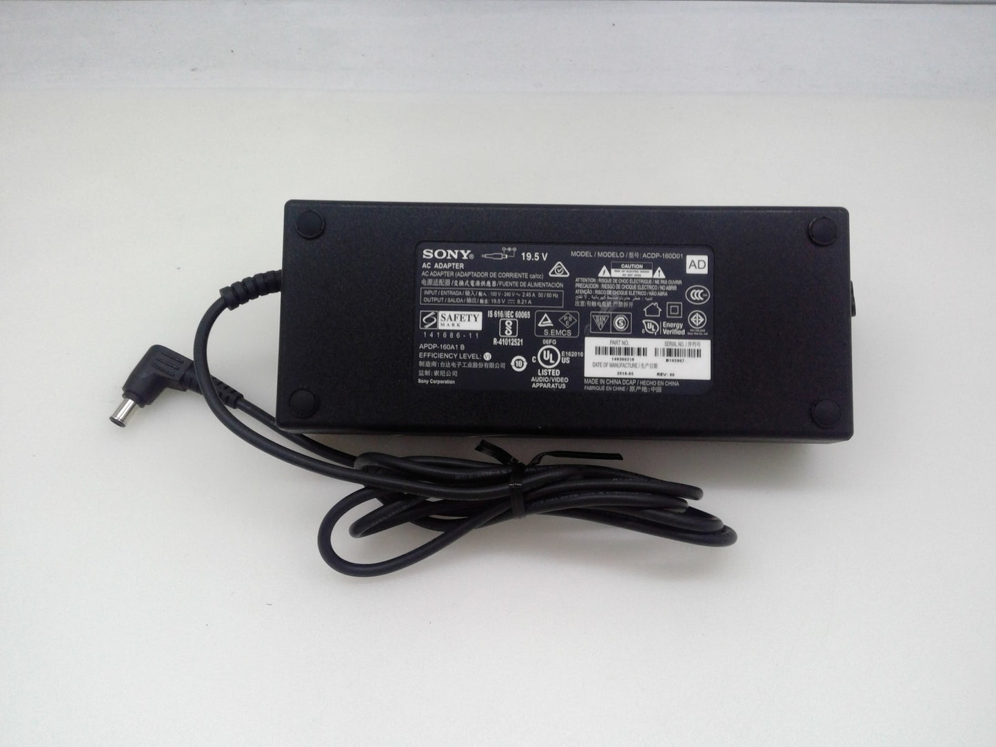 Original Sony 19.5V 8.21A ACDP-1 60D01 AC Adapter for Bravia KD-49XE8077 LCD TV