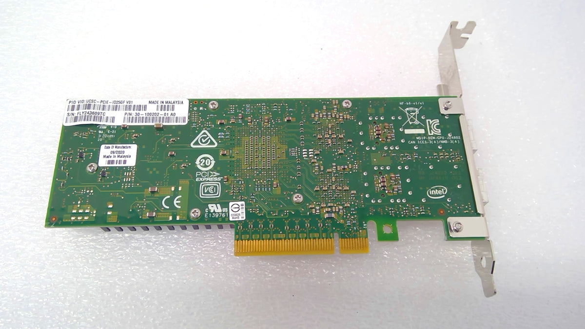 Cisco UCSC-PCIE-ID25GF Intel XXV710-DA2 Dual Port 25GbE SFP28 PCIe NIC H Bracket