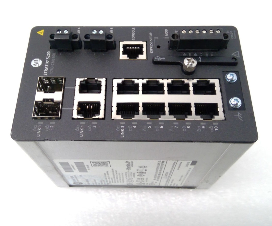 Allen-Bradley 1783-CMS10B A Stratix 5200 10 Port Industrial Ethernet Switch