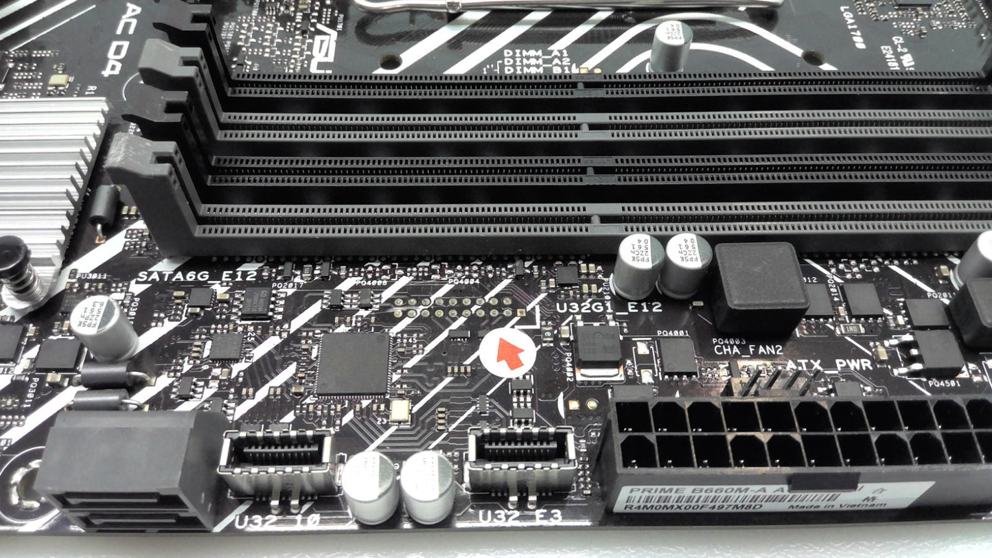 Asus Prime B660M-A AC D4 Motherboard Intel LGA 1700 micro ATX  DDR4*Read*