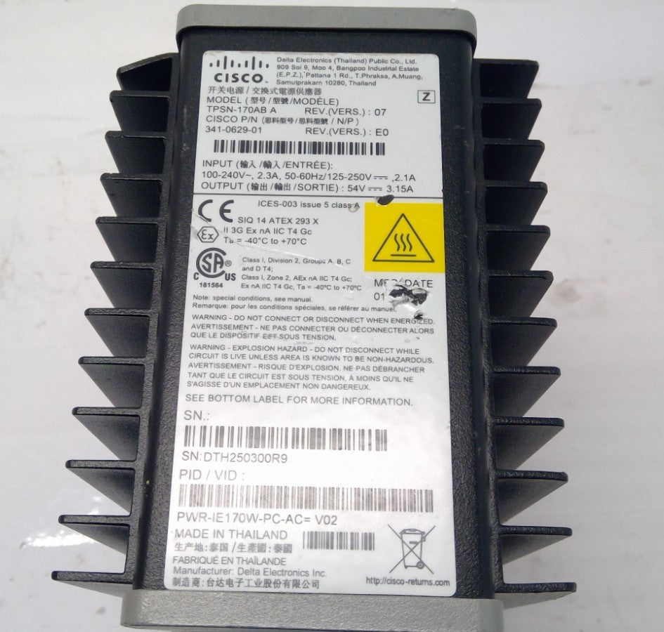 CISCO PWR-IE170W-PC-AC POWER SUPPLY MODULE TPSN-170AB A *READ*