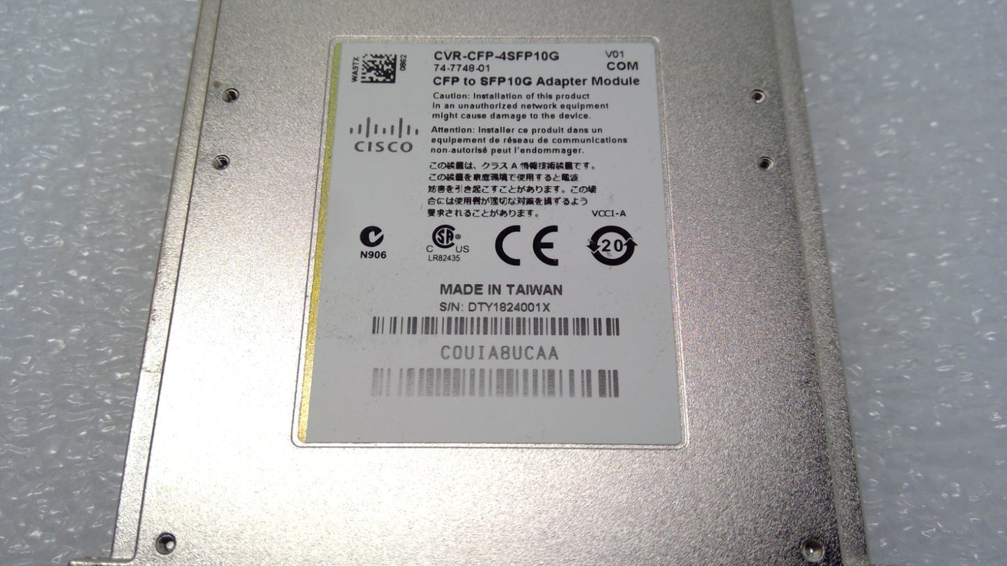 Cisco CVR-CFP-4SFP10G Cisco CFP to SFP10G Adapter 74-7748-01 /02
