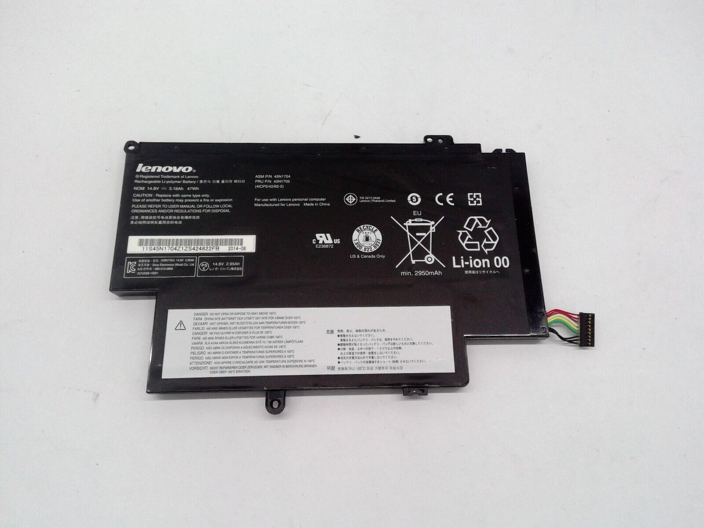 Genuine 45N1704 45N1705 45N1706 battery For Lenovo Thinkpad S1 Yoga Series