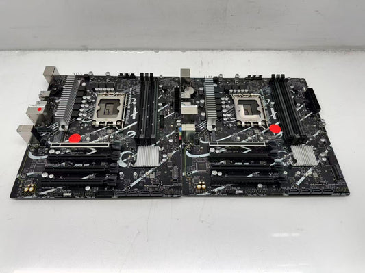 Lot of 2 *For Parts* ASUS PRIME B760M-A AX 6 LGA 1700 Micro ATX No WIFI NOT WORK
