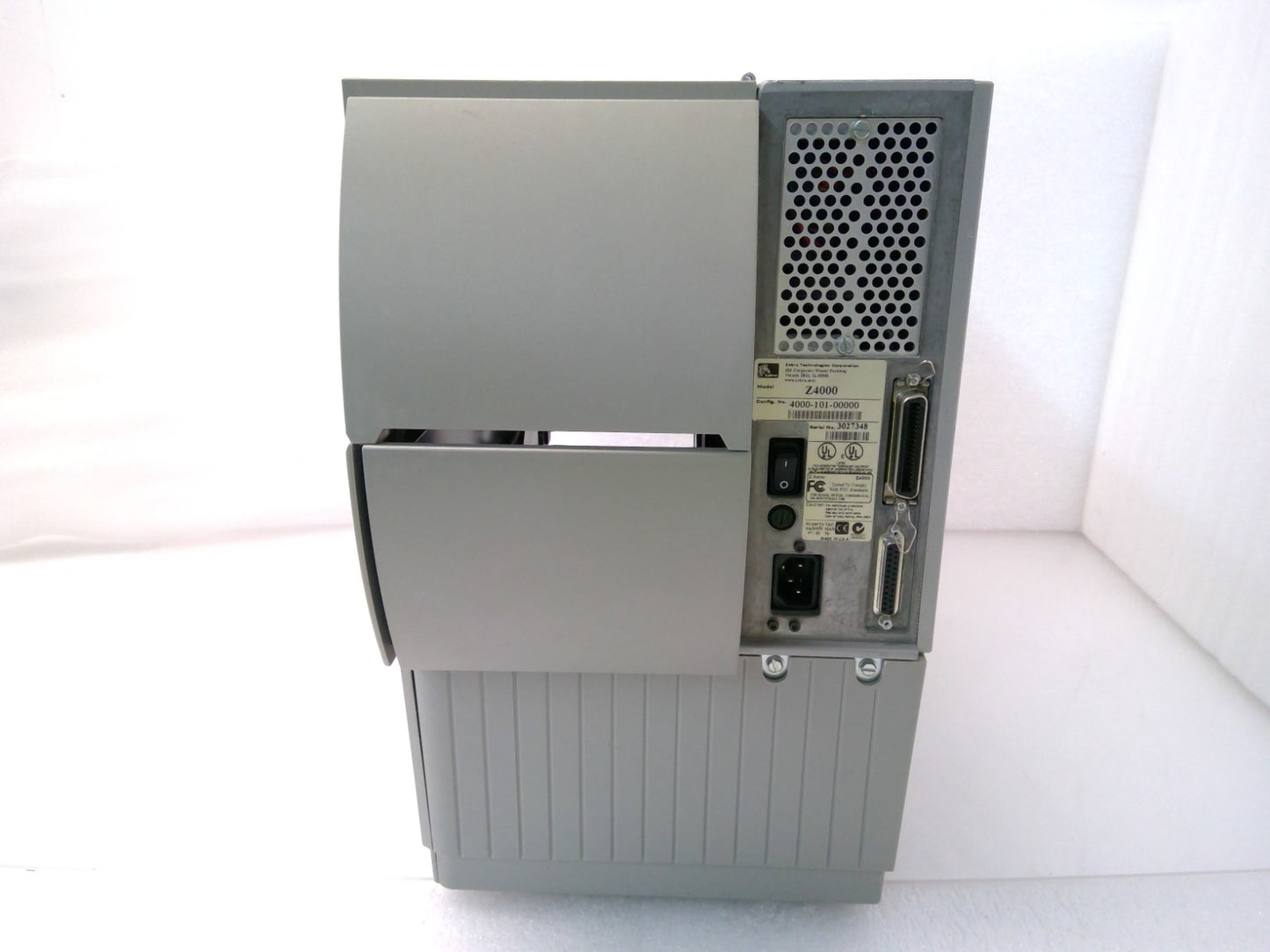 ZEBRA Z4000 Thermal Transfer Barcode Label Printer Serial Parallel 4000-101-0000