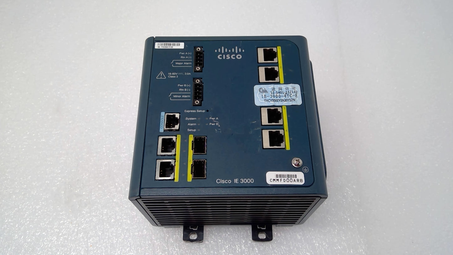 Cisco IE-3000-4TC-E Industrial Eth Switch 4 Ethernet 10/100