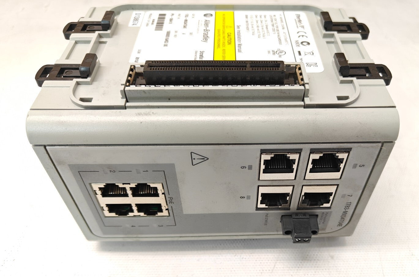 ALLEN BRADLEY 1783-MX04T04E SERIES A PLC MODULE