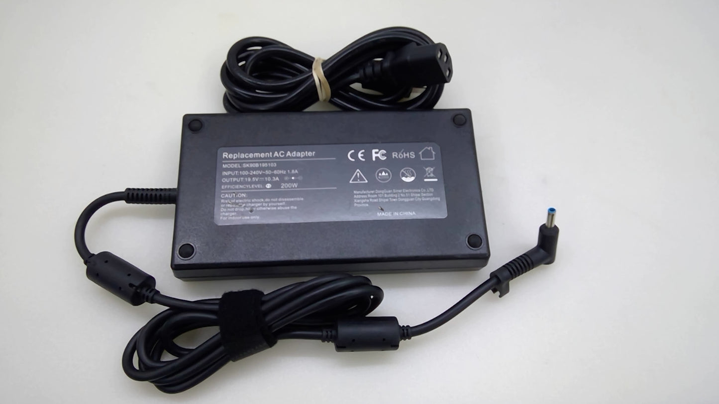 200W Replacement AC Adapter SK900B195103 19.5V 10.3A Blue Tip Charger