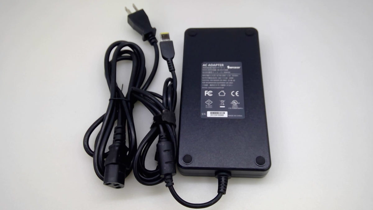 SUPERER 230W AC Adapter for Lenovo BX-200115000 20V 11.5A Yellow Square Tip